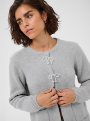 Kaffe Grey Stylish KAbowie Cardigan - Image 4 of 6