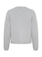 Kaffe Grey Stylish KAbowie Cardigan - Image 6 of 6