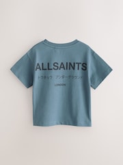 smALLSAINTS Mid Blue Younger Oversized Underground Crew Neck T-Shirt - Image 8 of 11
