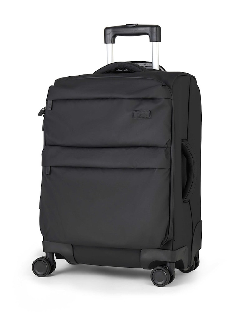 Rock Luggage Black Juniper Cabin Suitcase - Image 1 of 5 Rock Luggage Black Juniper Cabin Suitcase - Image 1 of 5