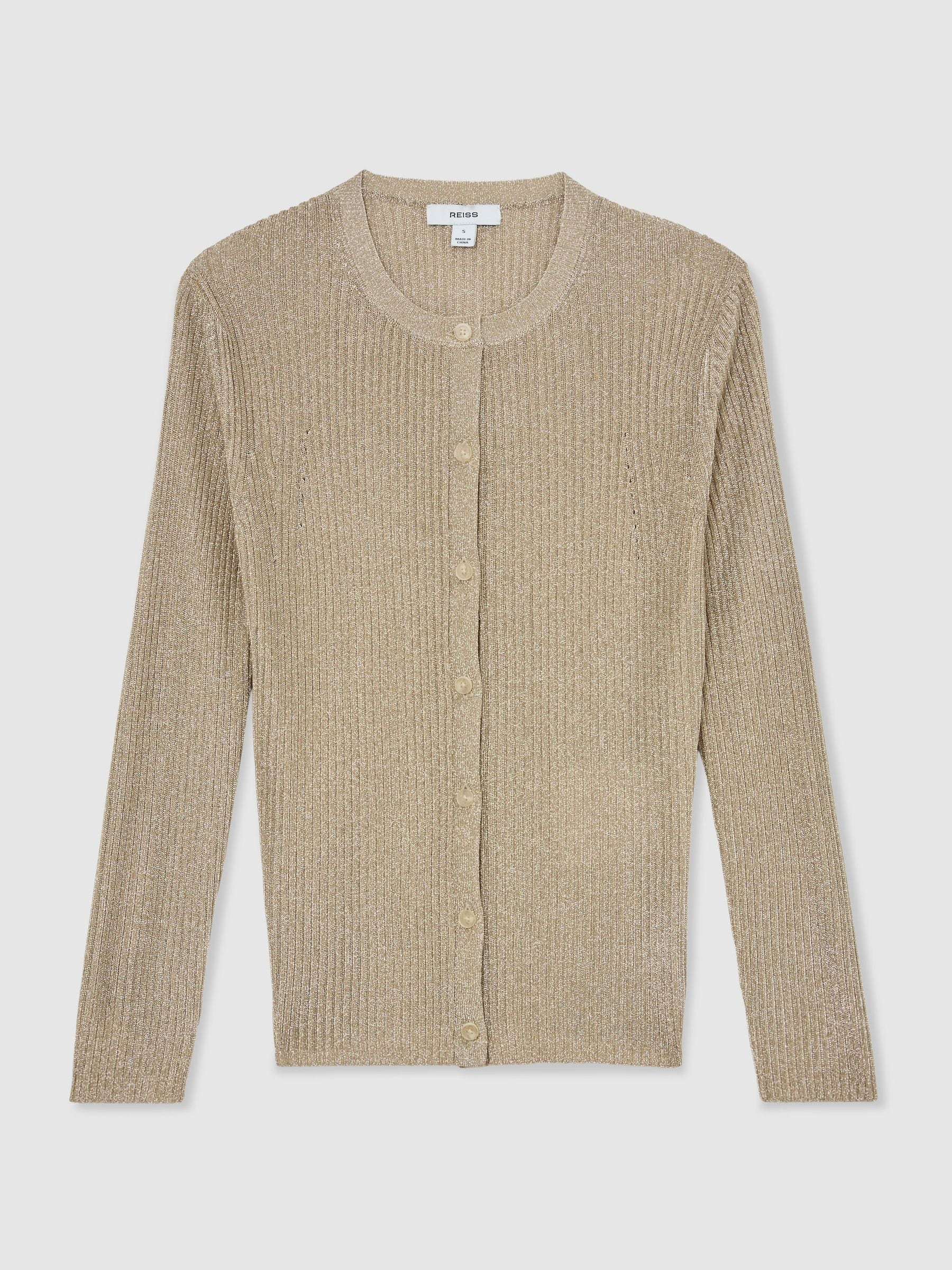 Next：日本 Reiss Milo メタリック リブ編み カーディガン from Next Japan