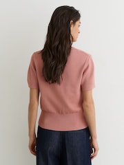 Reiss – Valerie – Oberteil aus Baumwoll-Wollstrick mit V-Ausschnitt - Bild 5 von 6