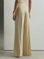 Atelier Cream Silk-Wool Wide-Leg Suit Trousers - Image 5 of 6