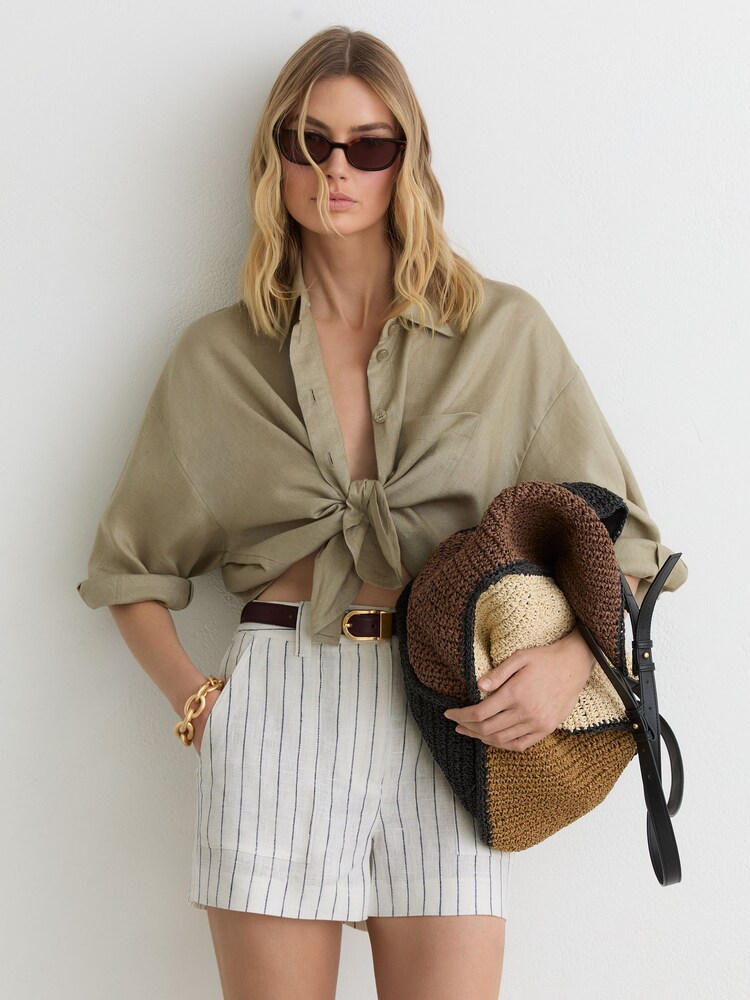 Reiss White/Navy Ashby Short - Image 1 of 6