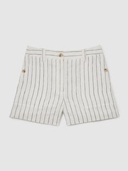 Reiss White/Navy Ashby Short - Image 2 of 6