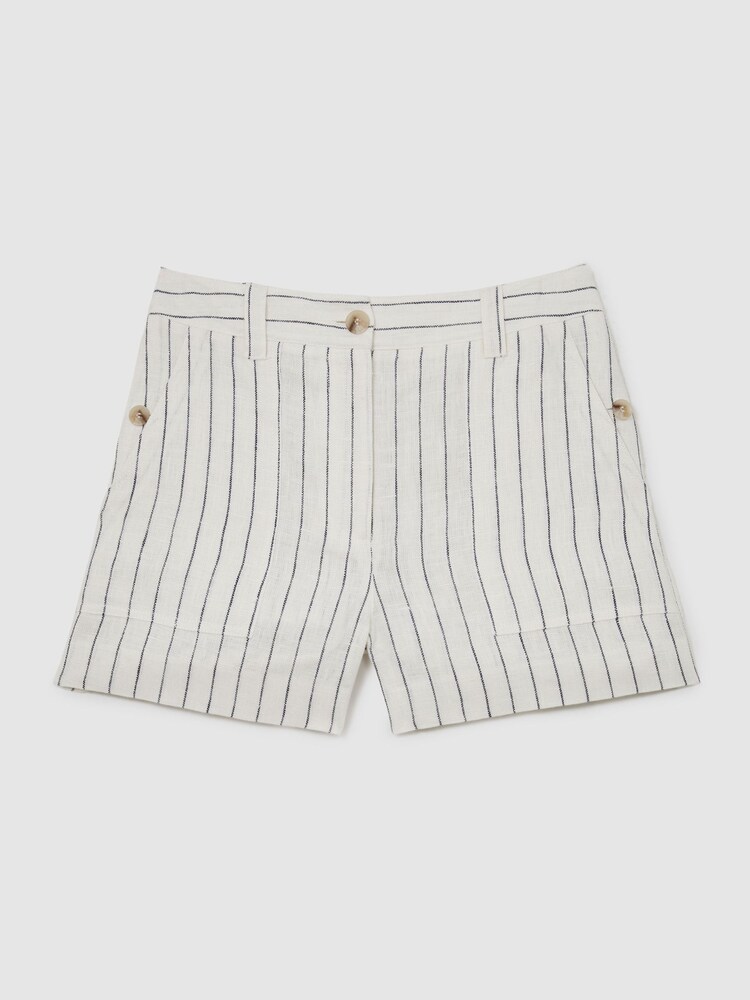 Reiss White/Navy Ashby Short - Image 2 of 6