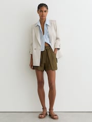 Reiss Avril Belted Button-Tab Short - Imaginea 1 din 7