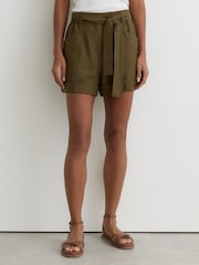 Reiss Avril Belted Button-Tab Short - Imaginea 3 din 7