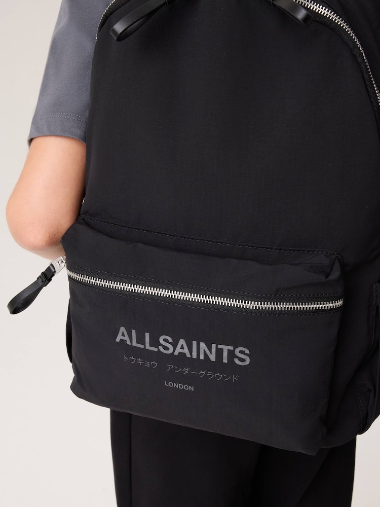 smALLSAINTS Black Back to School Undeground Logo Backpack - Image 3 of 3 smALLSAINTS Black Back to School Undeground Logo Backpack - Image 3 of 3