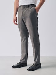 Brun ternet - Slim fit - Elasticated Waist Motionflex Stræk Pæne bukser - Billede 1 af 11