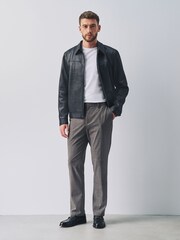 Brun ternet - Slim fit - Elasticated Waist Motionflex Stræk Pæne bukser - Billede 3 af 11