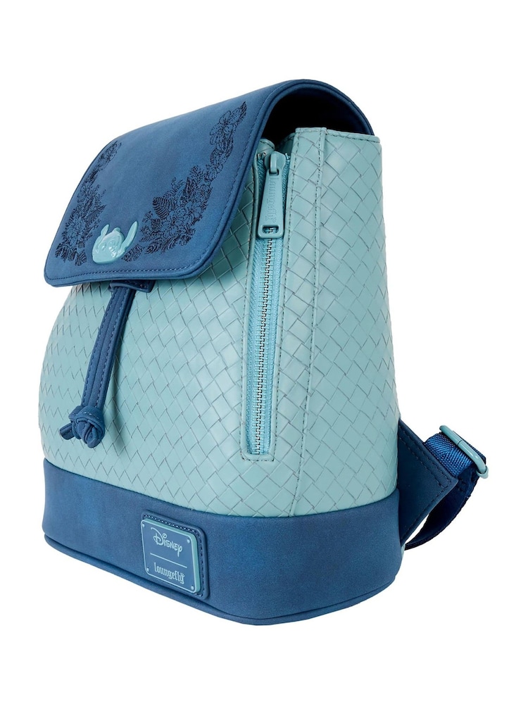 Funko Blue Loungefly Stitch Embroidered Mini Backpack - Image 2 of 4 Funko Blue Loungefly Stitch Embroidered Mini Backpack - Image 2 of 4