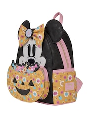 Loungefly Black Minnie Mouse Pumpkin Mini Backpack - Image 2 of 5