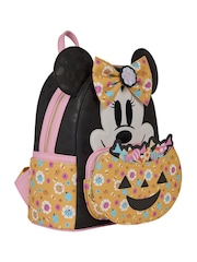 Loungefly Black Minnie Mouse Pumpkin Mini Backpack - Image 3 of 5