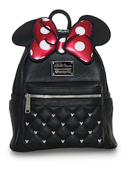 Loungefly Black Minnie Bow Mini Backpack - Image 1 of 2