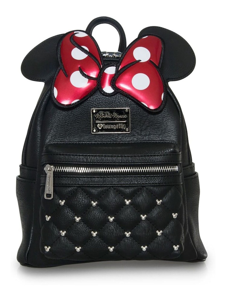 Loungefly Black Minnie Bow Mini Backpack - Image 1 of 2 Loungefly Black Minnie Bow Mini Backpack - Image 1 of 2