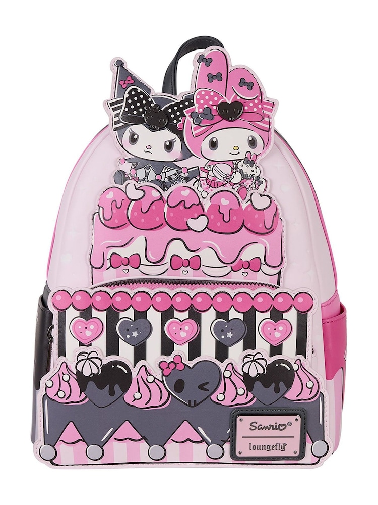 Loungefly Pink Sanrio Melody Kuromi Mini Backpack - Image 1 of 5 Loungefly Pink Sanrio Melody Kuromi Mini Backpack - Image 1 of 5