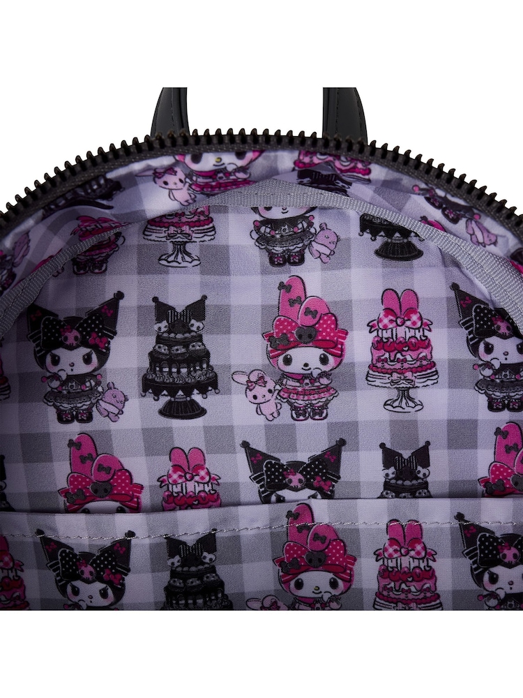 Loungefly Pink Sanrio Melody Kuromi Mini Backpack - Image 5 of 5 Loungefly Pink Sanrio Melody Kuromi Mini Backpack - Image 5 of 5
