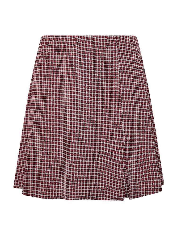Yours Curve Red Check Mini Skirt - Image 5 of 5