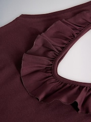 The Set 3 Pack Frill Vests Navy/ Burgundy/ Taupe Brown - Image 11 of 11