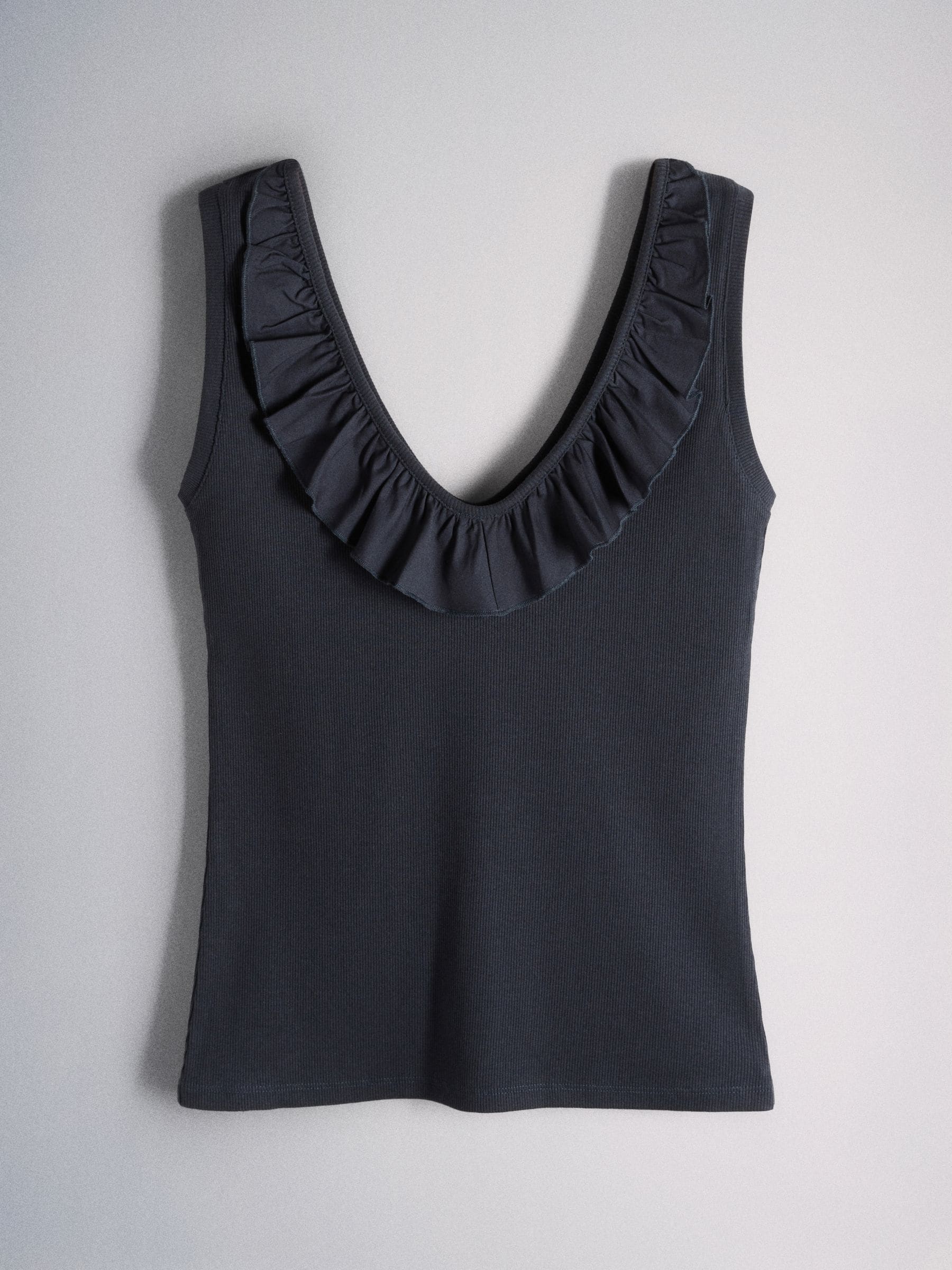 Buy The Set 3 Pack Frill Neck Scoop Vests Navy Blue/Burgundy Red