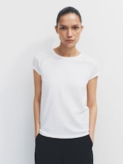 The Set 5 Pack Raglan Sleeve T-Shirts Black/Chocolate Brown/Taupe Brown/Cream/White - Image 1 of 13