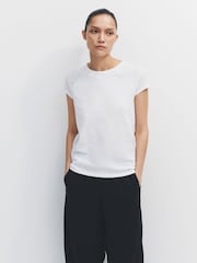 The Set 5 Pack Raglan Sleeve T-Shirts Black/Chocolate Brown/Taupe Brown/Cream/White - Image 3 of 13