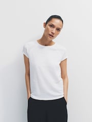 The Set 5 Pack Raglan Sleeve T-Shirts Black/Chocolate Brown/Taupe Brown/Cream/White - Image 5 of 13