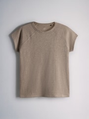 The Set 5 Pack Raglan Sleeve T-Shirts Black/Chocolate Brown/Taupe Brown/Cream/White - Image 7 of 13