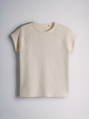 The Set 5 Pack Raglan Sleeve T-Shirts Black/Chocolate Brown/Taupe Brown/Cream/White - Image 8 of 13