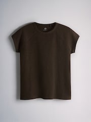 The Set 5 Pack Raglan Sleeve T-Shirts Black/Chocolate Brown/Taupe Brown/Cream/White - Image 9 of 13