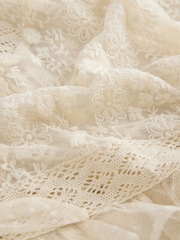 Ecru Lace Maxi Kaftan Dress - Image 7 of 8