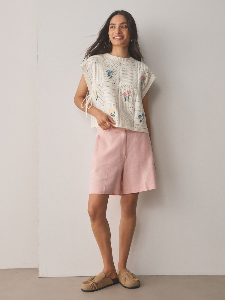 Cream Tank Pointelle Cover-Up - Image 2 of 9