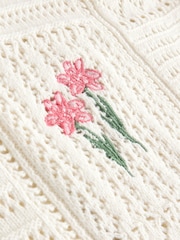 Cream Tank Pointelle Cover-Up - Image 8 of 9