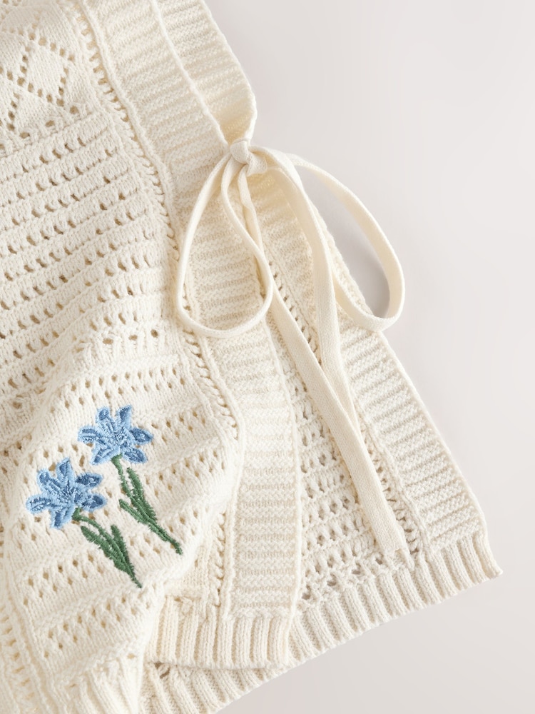 Cream Tank Pointelle Cover-Up - Image 9 of 9