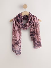 Pink Leopard Lightweight Scarf - Image 4 of 6