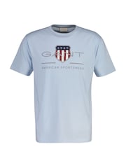 GANT Blue Chest Shield Logo T-Shirt - Image 1 of 2