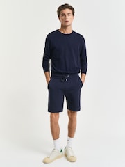 GANT Shield Logo Jersey Sweat Shorts - Image 3 of 6