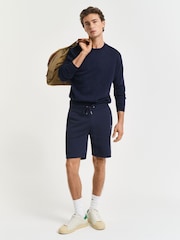 GANT Shield Logo Jersey Sweat Shorts - Image 4 of 6