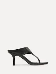 Linzi Black Kyoto Toe Post Heel Sandals - Image 2 of 5