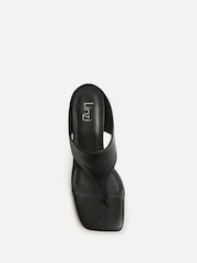 Linzi Black Kyoto Toe Post Heel Sandals - Image 3 of 5