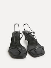 Linzi Black Mode Strappy Kitten Heel Sandals - Image 3 of 5