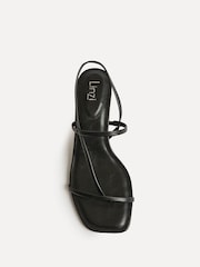Linzi Black Mode Strappy Kitten Heel Sandals - Image 4 of 5