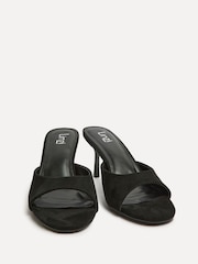 黑色 - Linzi Erin Mule Heeled Sandals - 圖片 3/5