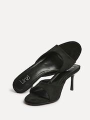 黑色 - Linzi Erin Mule Heeled Sandals - 圖片 5/5