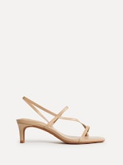 Linzi Brown Mode Strappy Kitten Heel Sandals - Image 2 of 5