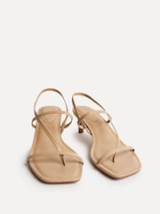 Linzi Brown Mode Strappy Kitten Heel Sandals - Image 5 of 5