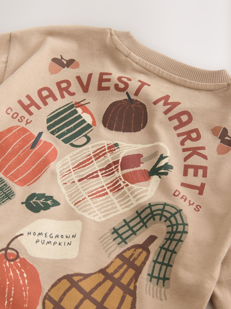 Cream Harvest Market Graphic Printed Top and Legging Set (3mths-7yrs) - Image 10 of 10 Cream Harvest Market Graphic Printed Top and Legging Set (3mths-7yrs) - Image 10 of 10