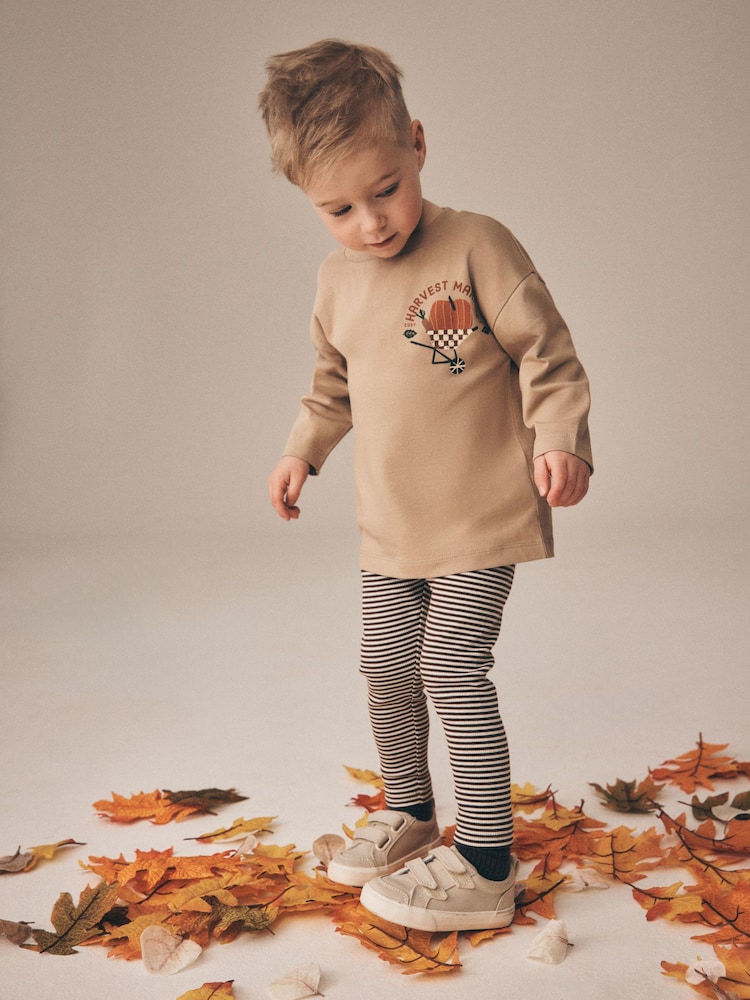 Cream Harvest Market Graphic Printed Top and Legging Set (3mths-7yrs) - Image 2 of 10 Cream Harvest Market Graphic Printed Top and Legging Set (3mths-7yrs) - Image 2 of 10