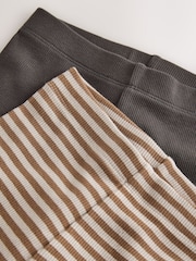 Brown/Cream Woodland Graphic Printed Top and Leggings Set 2 Pack (3mths-7yrs) - Image 13 of 13